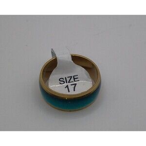 Women's Green Alloy Stainless Steel Fashion Ring Band U.S Size 8.5